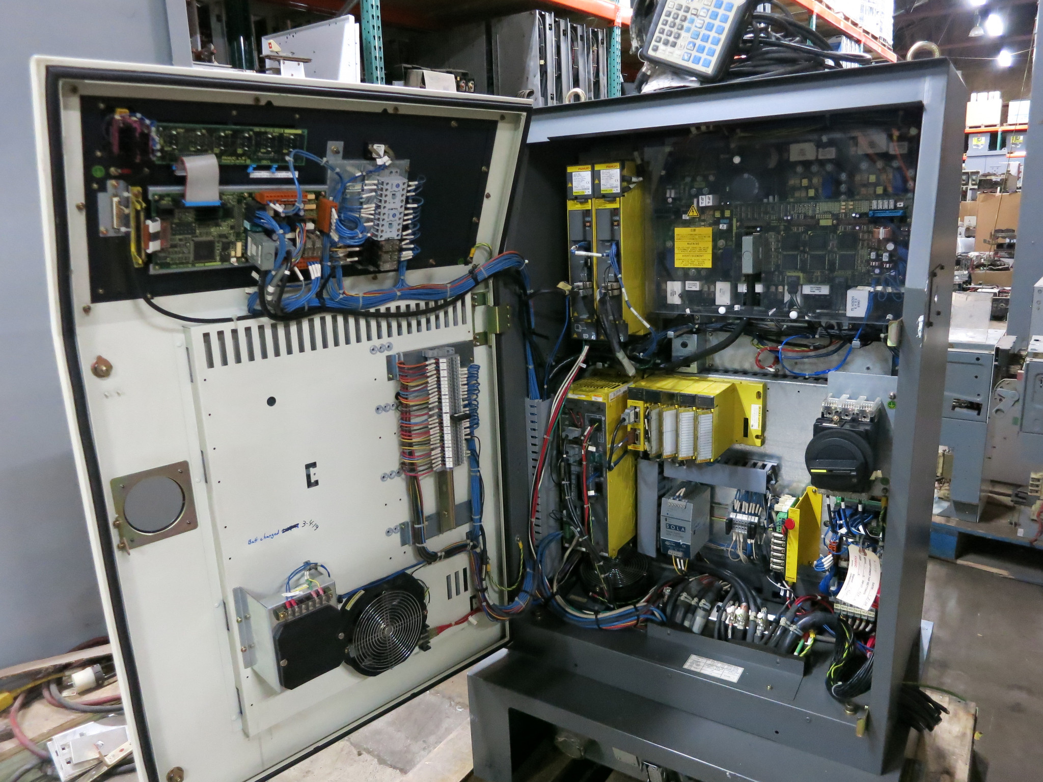 GE Fanuc A05B-2457-B150 R-J3iB Robot System Control Panel S-500iB  A06B-6105-H002 (DW3792-3)